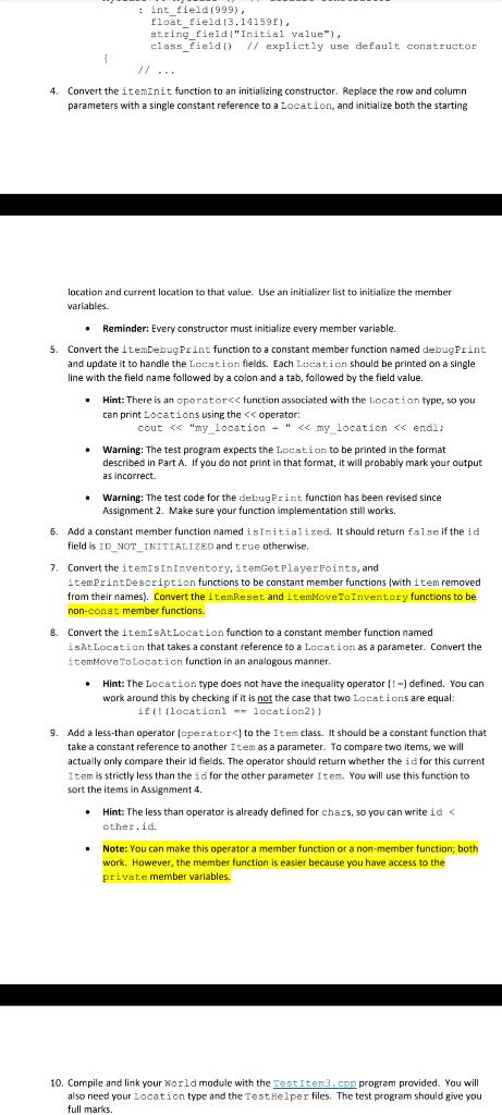 Assignment 3 Overview A program such as the game made | Chegg.com