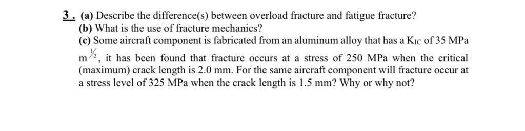 Solved 3. (a) Describe the difference(s) between overload | Chegg.com