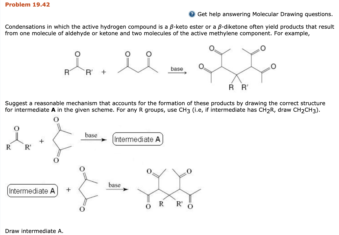 Solved Condensations in which the active hydrogen compound | Chegg.com