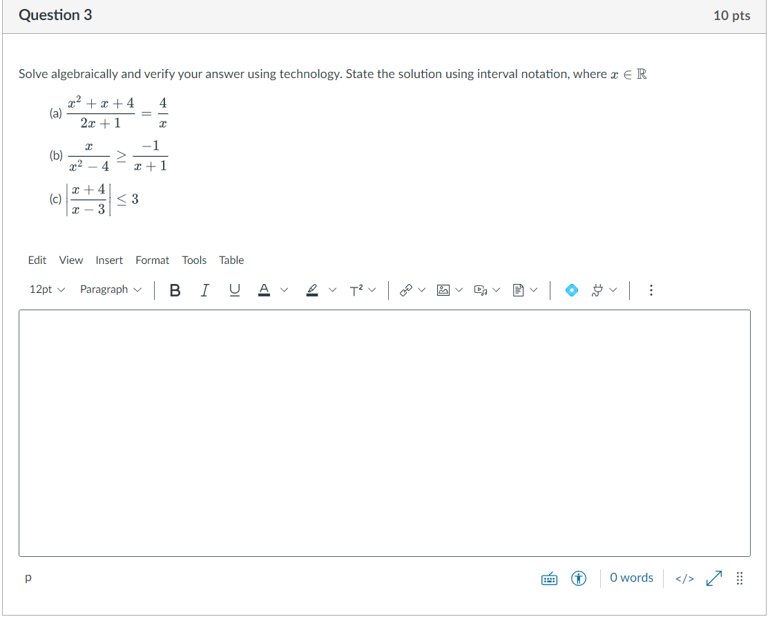 solve the system of equations algebraically verify your answer using the graph