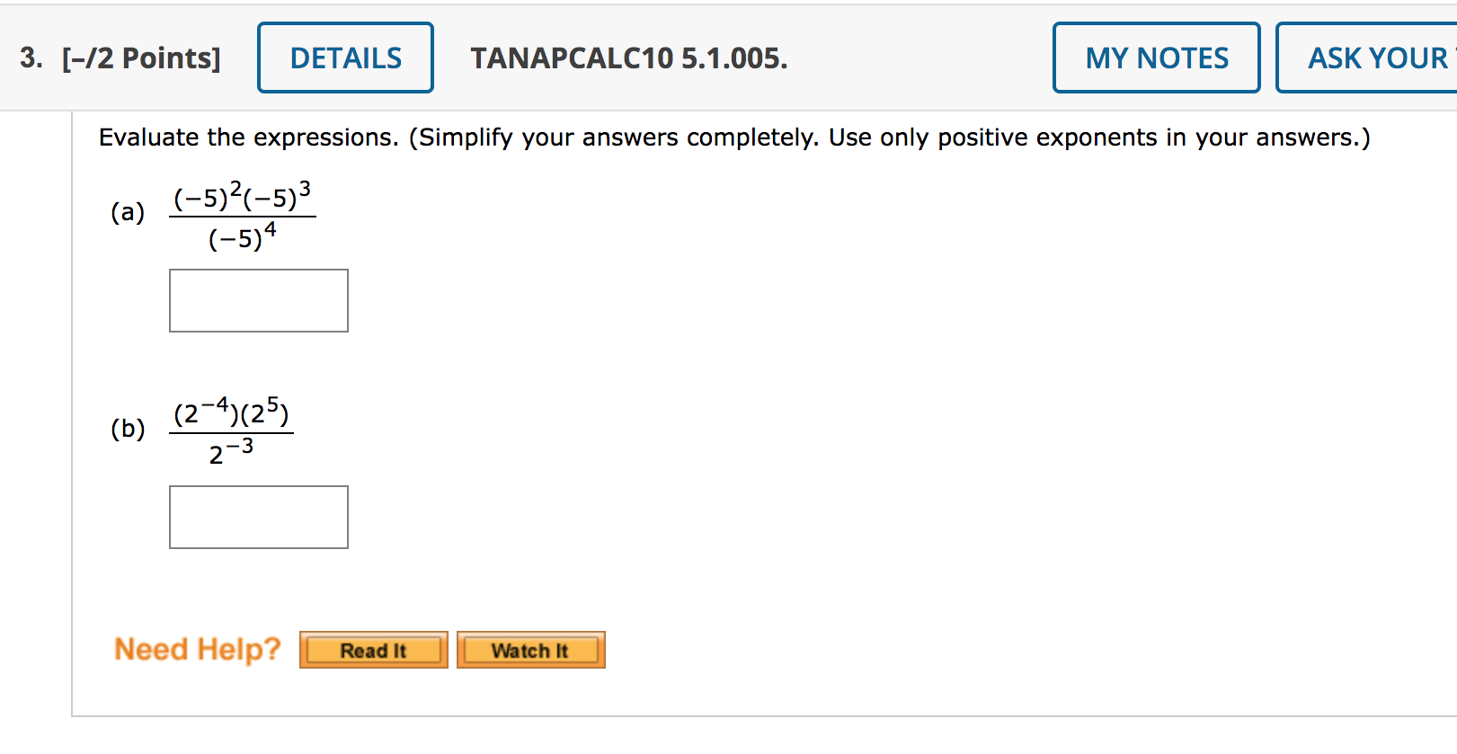 Solved Evaluate The Expressions. (Simplify Your Answers | Chegg.com