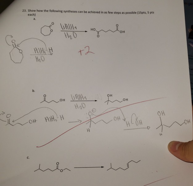 Solved 21. Please provide detailed mechanisms for the | Chegg.com