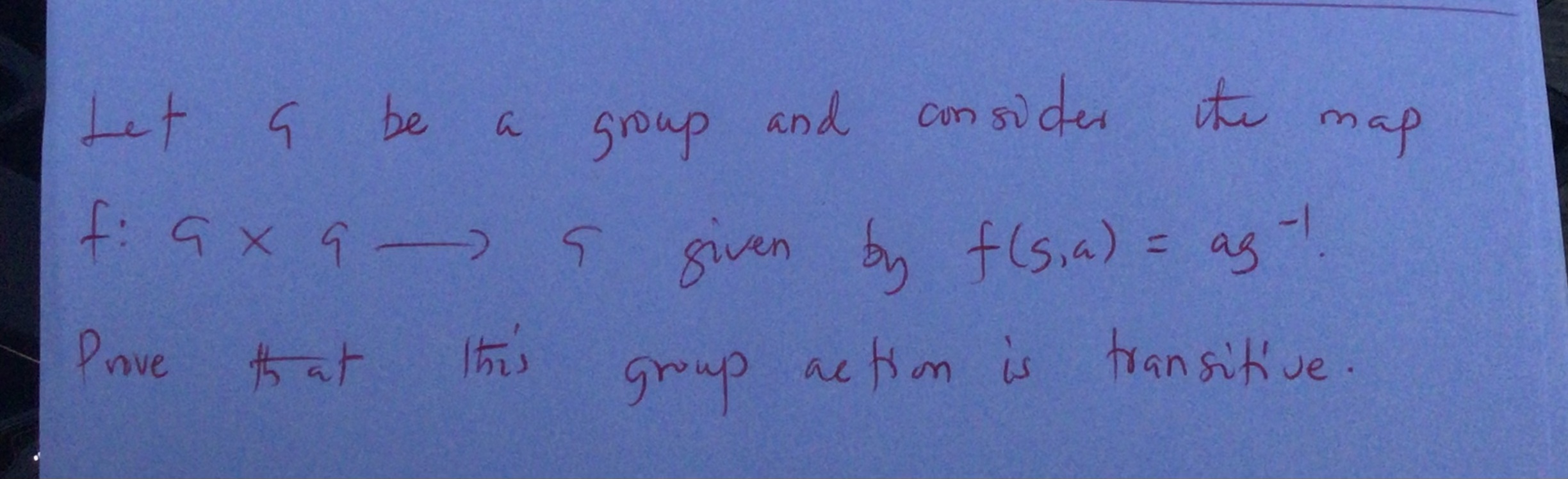 Solved sider the map a group and het a G be 5 fax a a given | Chegg.com