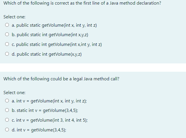 Solved Which of the following is correct as the first line | Chegg.com