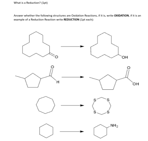 Reduction Example Structure Solved What is a Reduction? (1pt) Answer whether the | Chegg.com