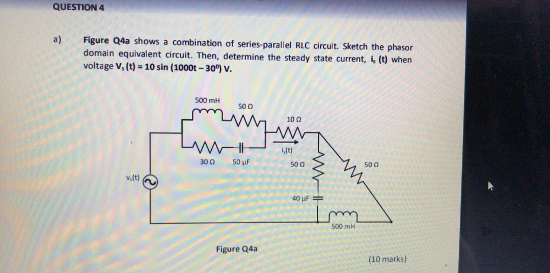 Solved QUESTION 4 a) Figure Q4a shows a combination of | Chegg.com