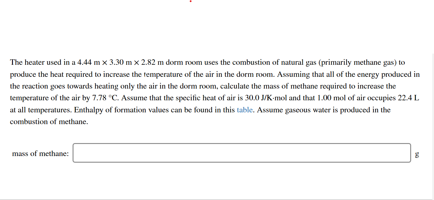 Solved The heater used in a 4.44 m x 3.30 m x 2.82 m dorm