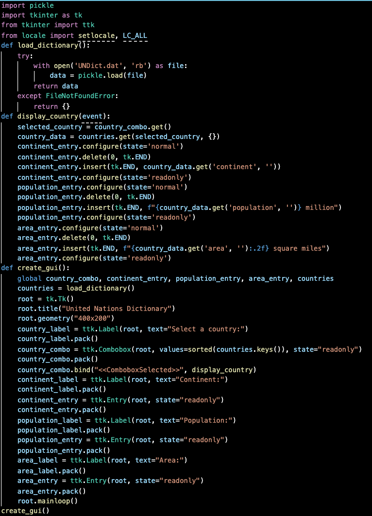 Solved am working on a coding project for summer school and | Chegg.com