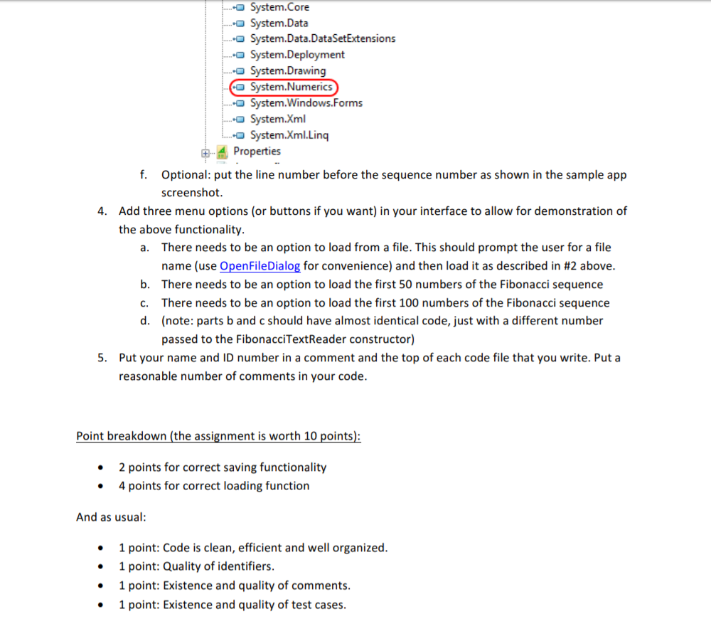 Using Visual Studio, create a WinForms application | Chegg.com