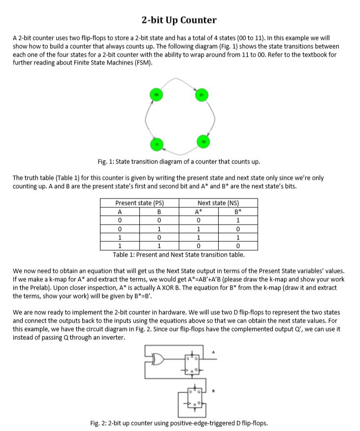 Solved 2.Derive a truth table for the up/down counter. 3. | Chegg.com