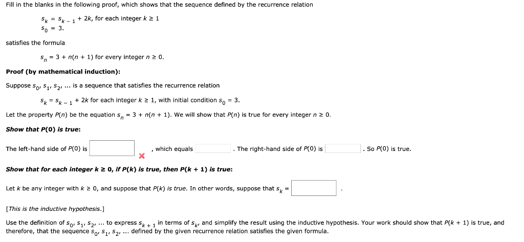 Solved Fill In The Blanks In The Following Proof, Which | Chegg.com