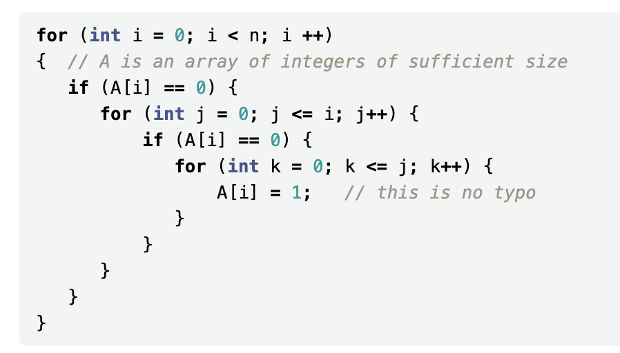 Solved In Big-Θ notation, analyze the running time of | Chegg.com