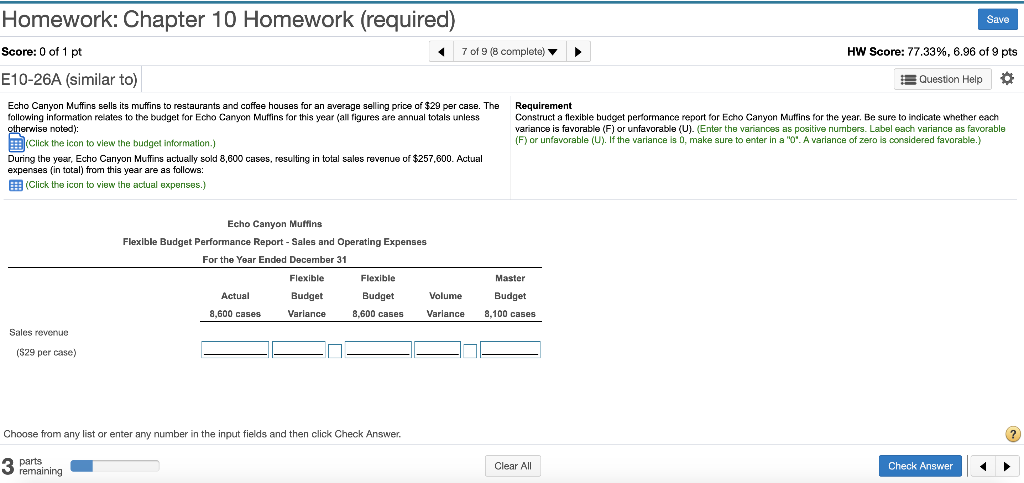 Solved Homework: Chapter 10 Homework (required) Save Score: | Chegg.com