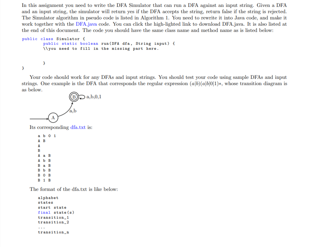 In this assignment you need to write the DFA | Chegg.com