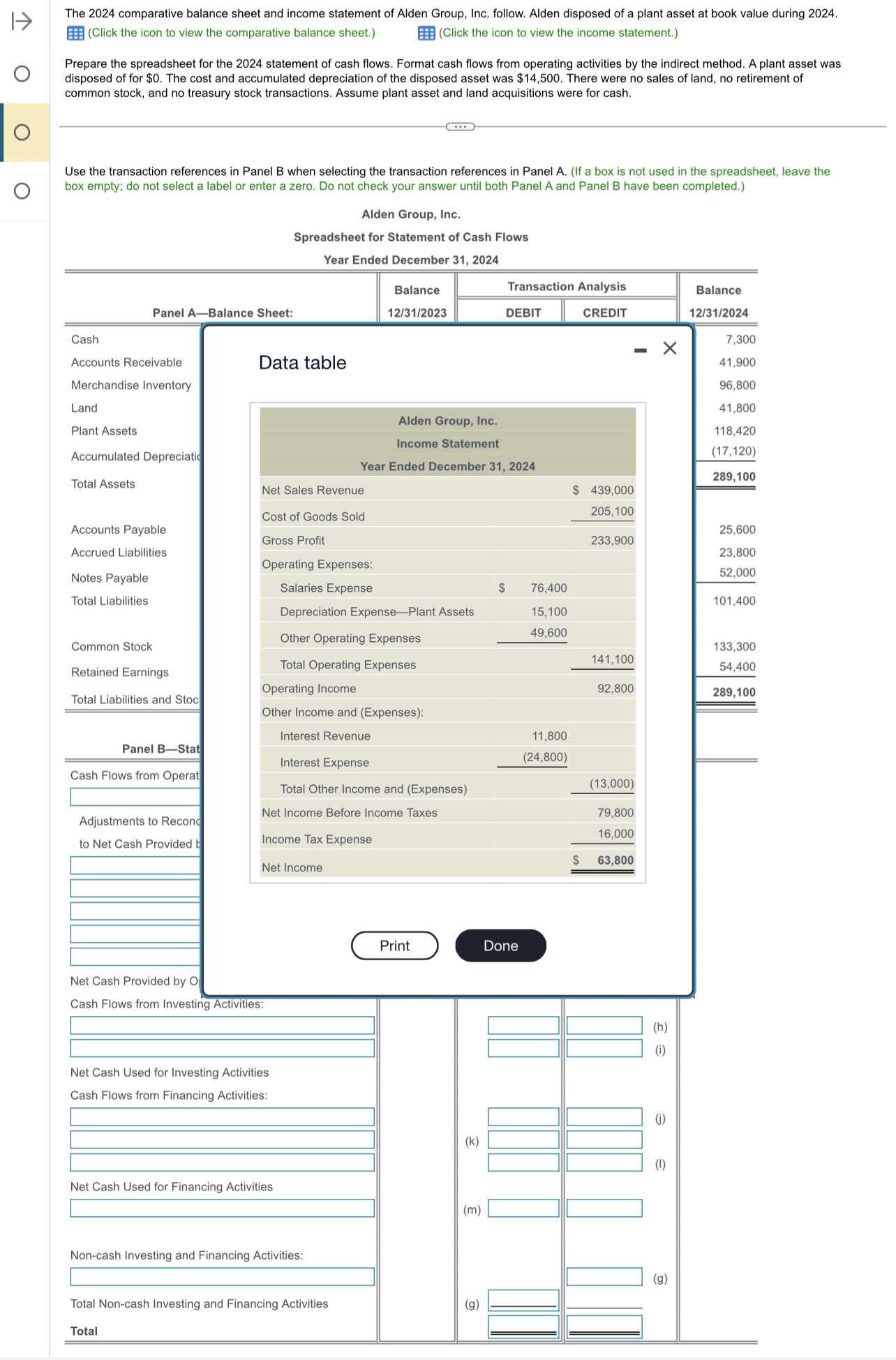 The 2024 Comparative Balance Sheet And Income Chegg Com   PhpxGIPeE