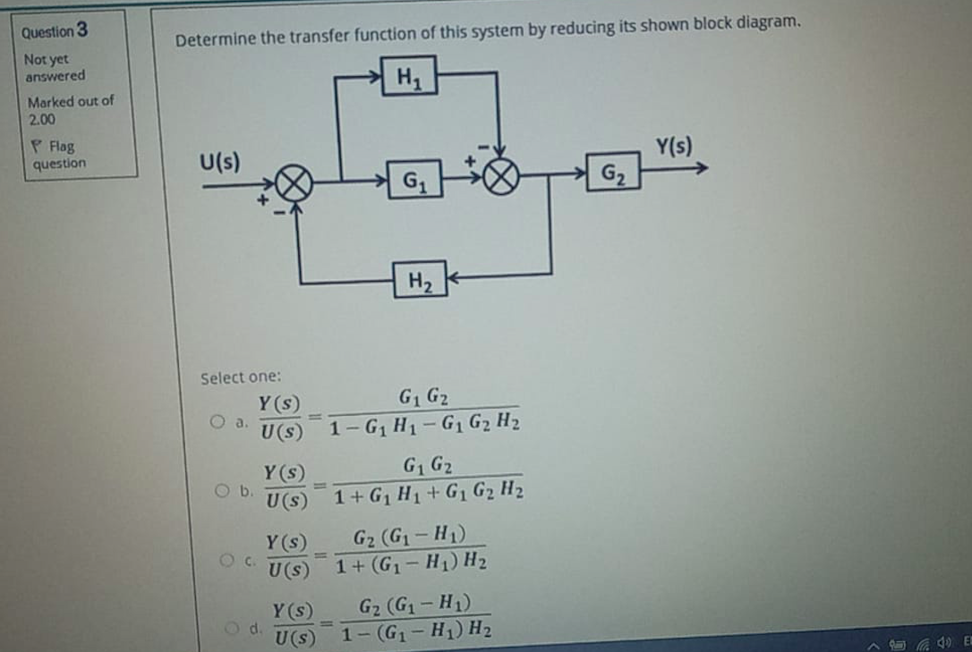 Solved Question 3 Determine the transfer function of this | Chegg.com