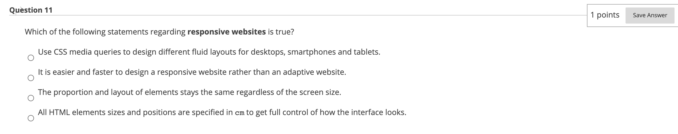 Solved Question 11 1 points Save Answer Which of the | Chegg.com