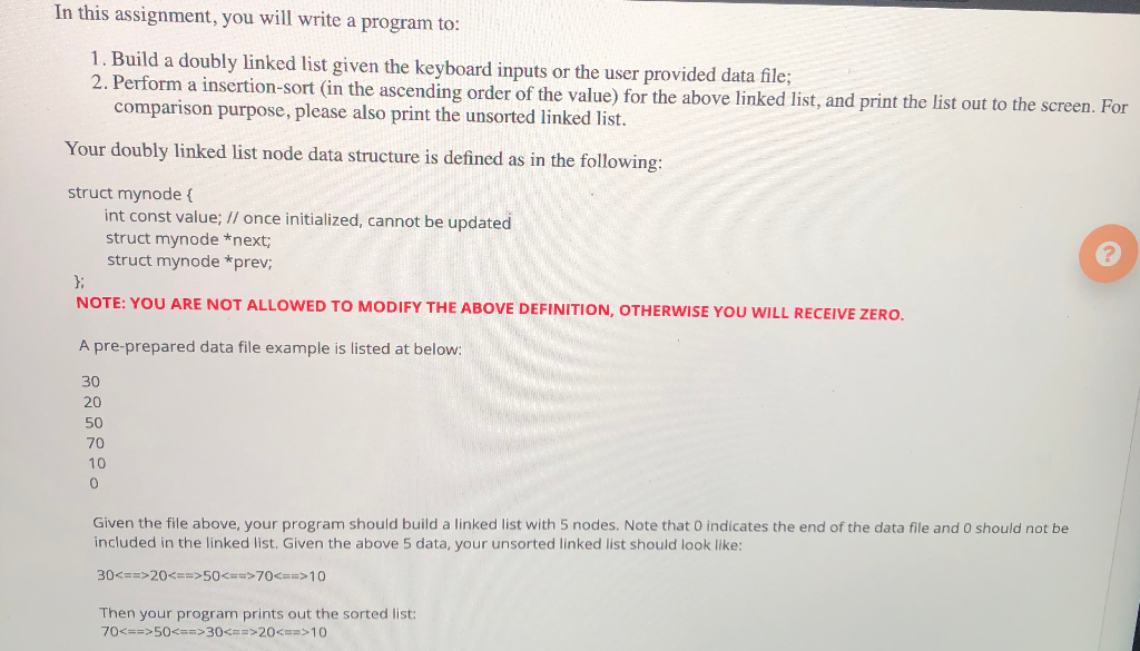 In this assignment, you will write a program to: 1. | Chegg.com