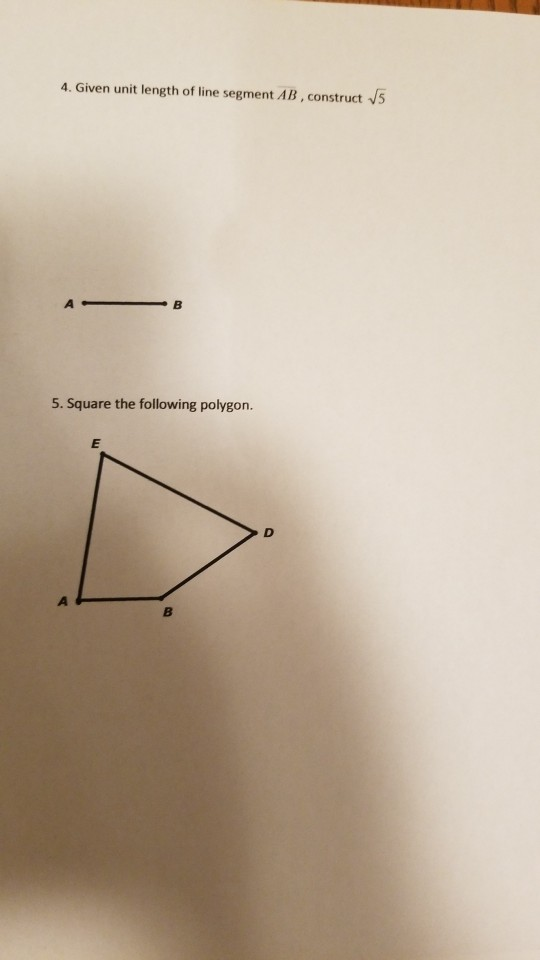 Solved For each of the straightedge and compass