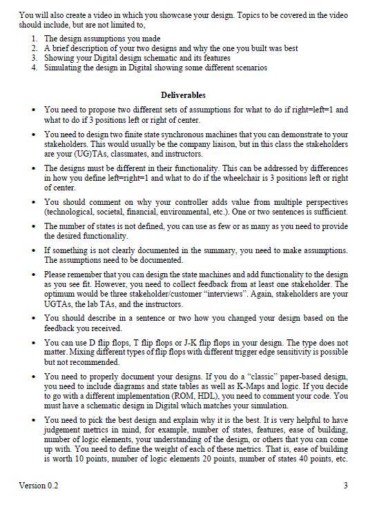 Solved Cse Eee 120 Capstone Design Project Spring 2021 Chegg