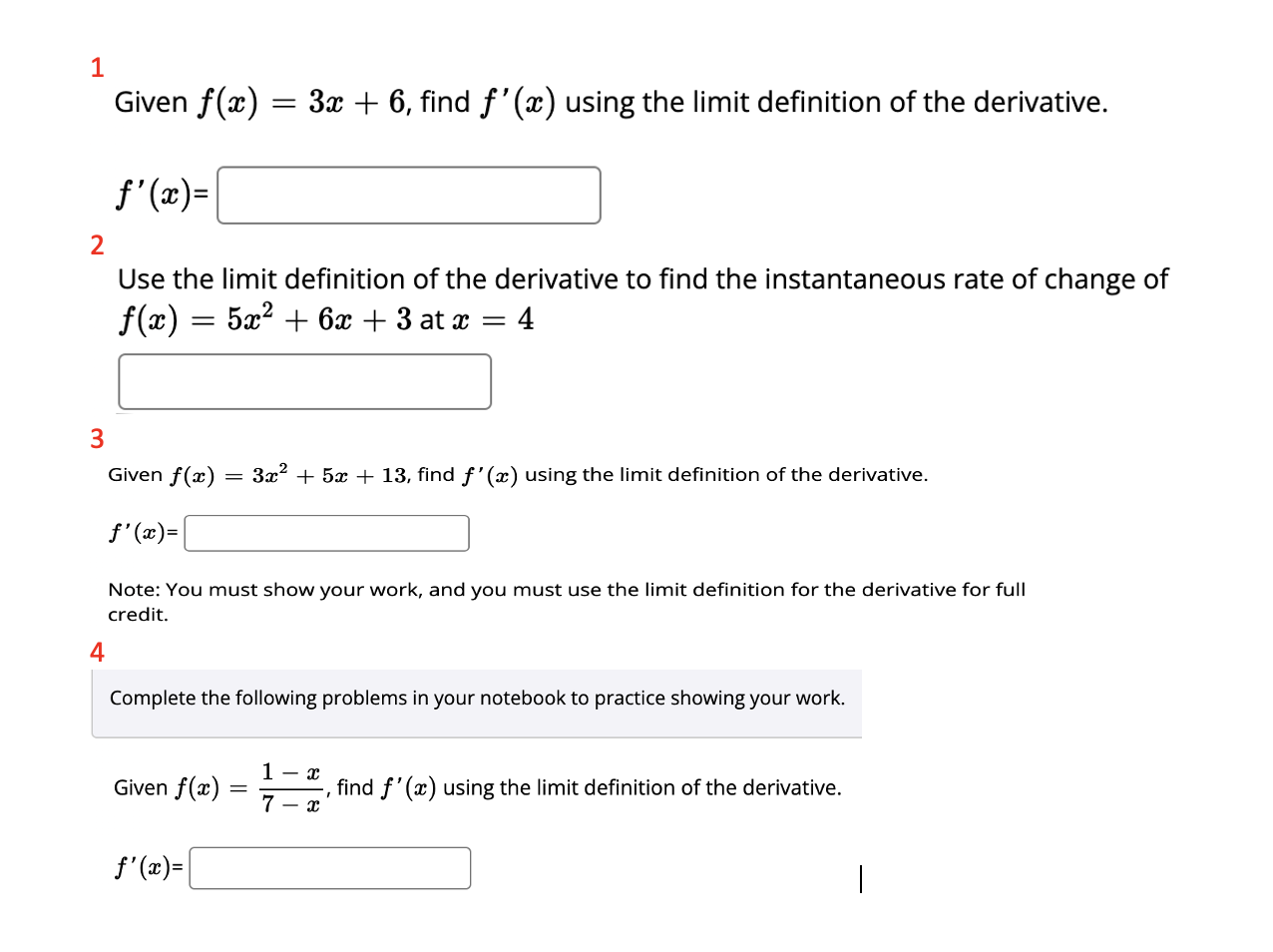 solved-1-given-f-x-3x-6-find-f-x-using-the-limit-chegg