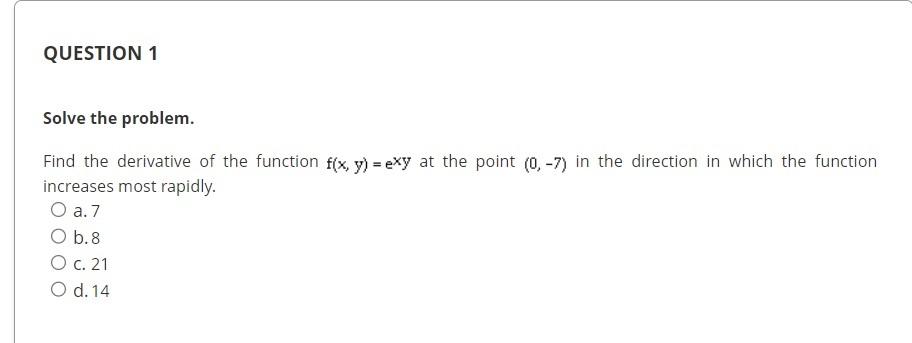 how to find derivative of e xy