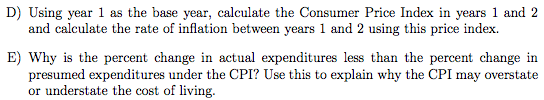 Problem 4: CPI And Substitution Bias This Question | Chegg.com