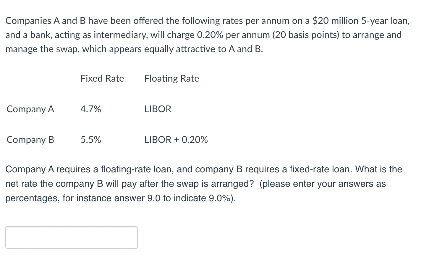 Solved Companies A And B Have Been Offered The Following | Chegg.com