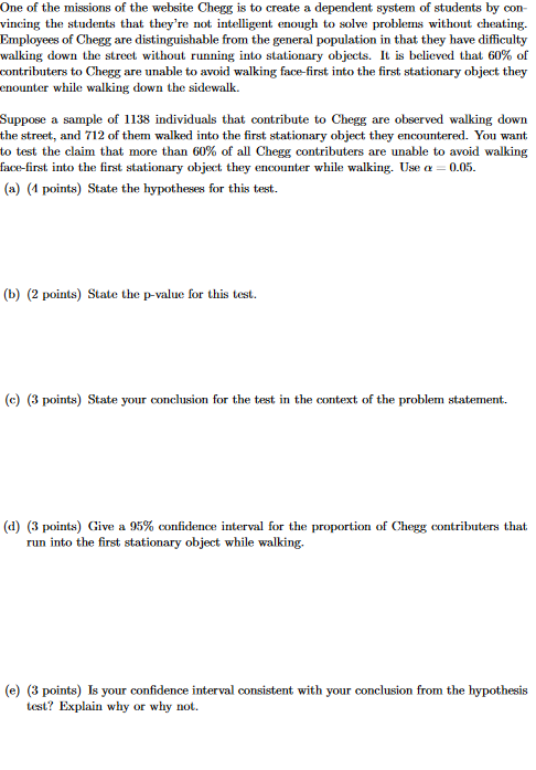 Solved One of the missions of the website Chegg is to create | Chegg.com