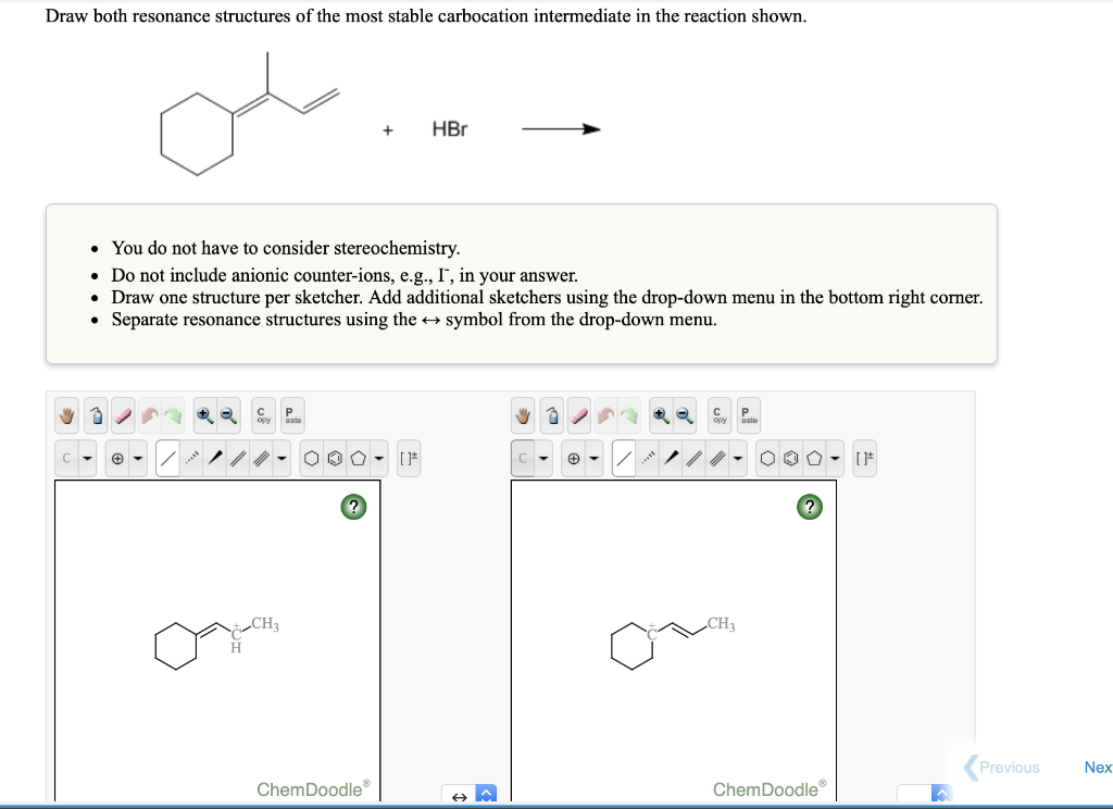 Solved Draw the two major products obtained in the reaction