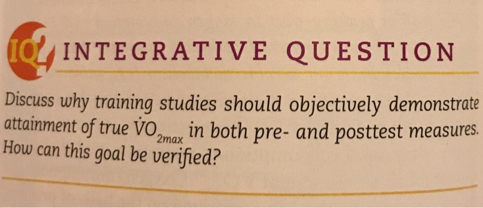INTEGRATIVE QUESTION Explain why it is important that | Chegg.com