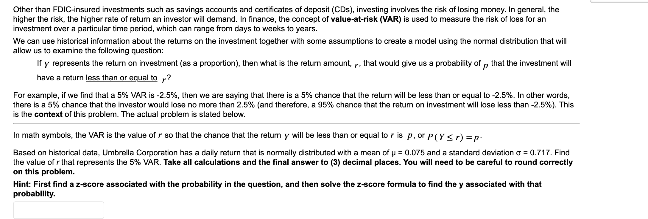 Solved Other than FDIC-insured investments such as savings | Chegg.com