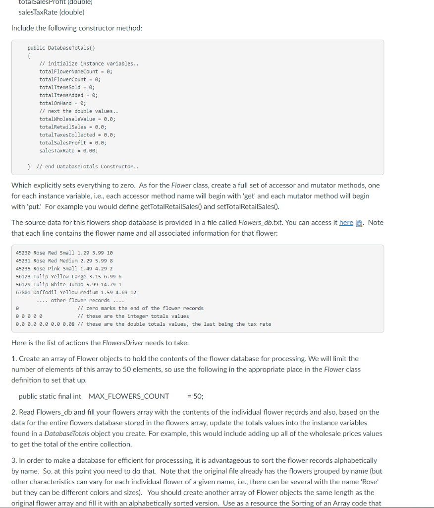 Solved You will write a program that manages a database for | Chegg.com