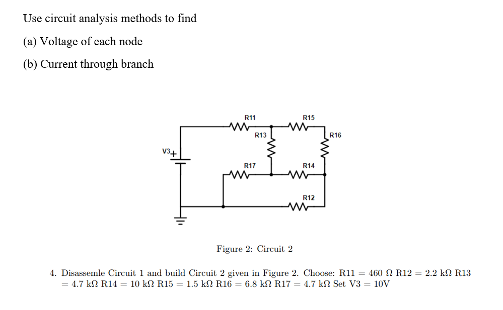 Solved Use Circuit Analysis Methods To Find (a) Voltage Of | Chegg.com