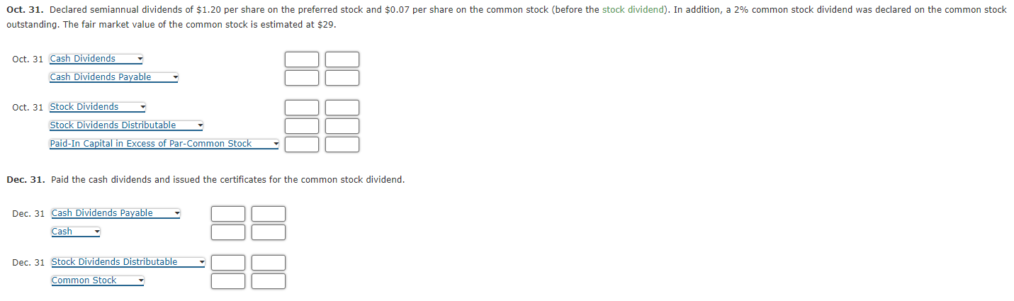 Solved Selected Dividend Transactions, Stock Split Selected | Chegg.com