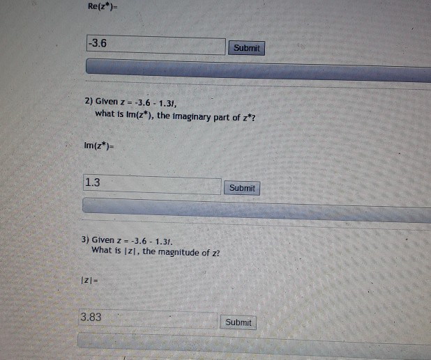 complex number z x iy