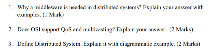 Solved Distributed Systems and Parallel Processing ( do not | Chegg.com