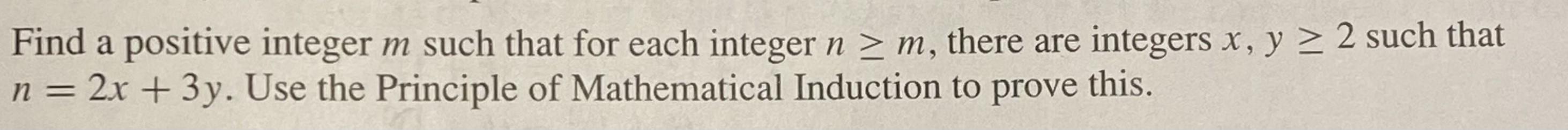 Solved Find a positive integer m such that for each integer | Chegg.com