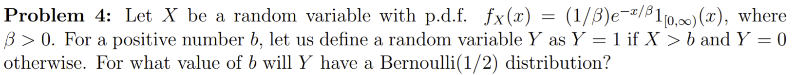 Solved Problem 4: Let X be a random variable with p.d.f. | Chegg.com