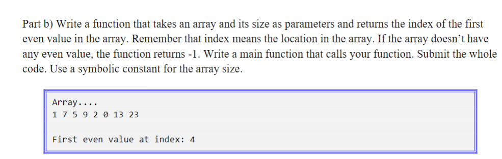 Solved QUESTION 2. (10 points) Part a) Write a function that | Chegg.com