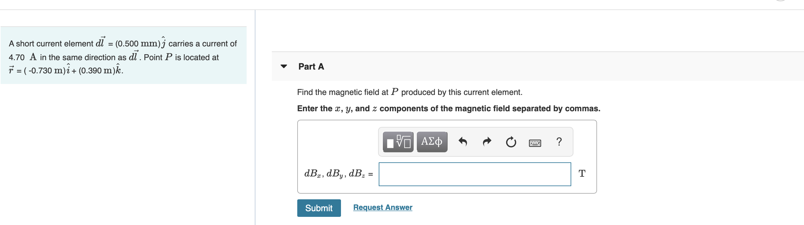 Solved A Negative Charge Q 3 80x10 6 C Is Located At T Chegg Com