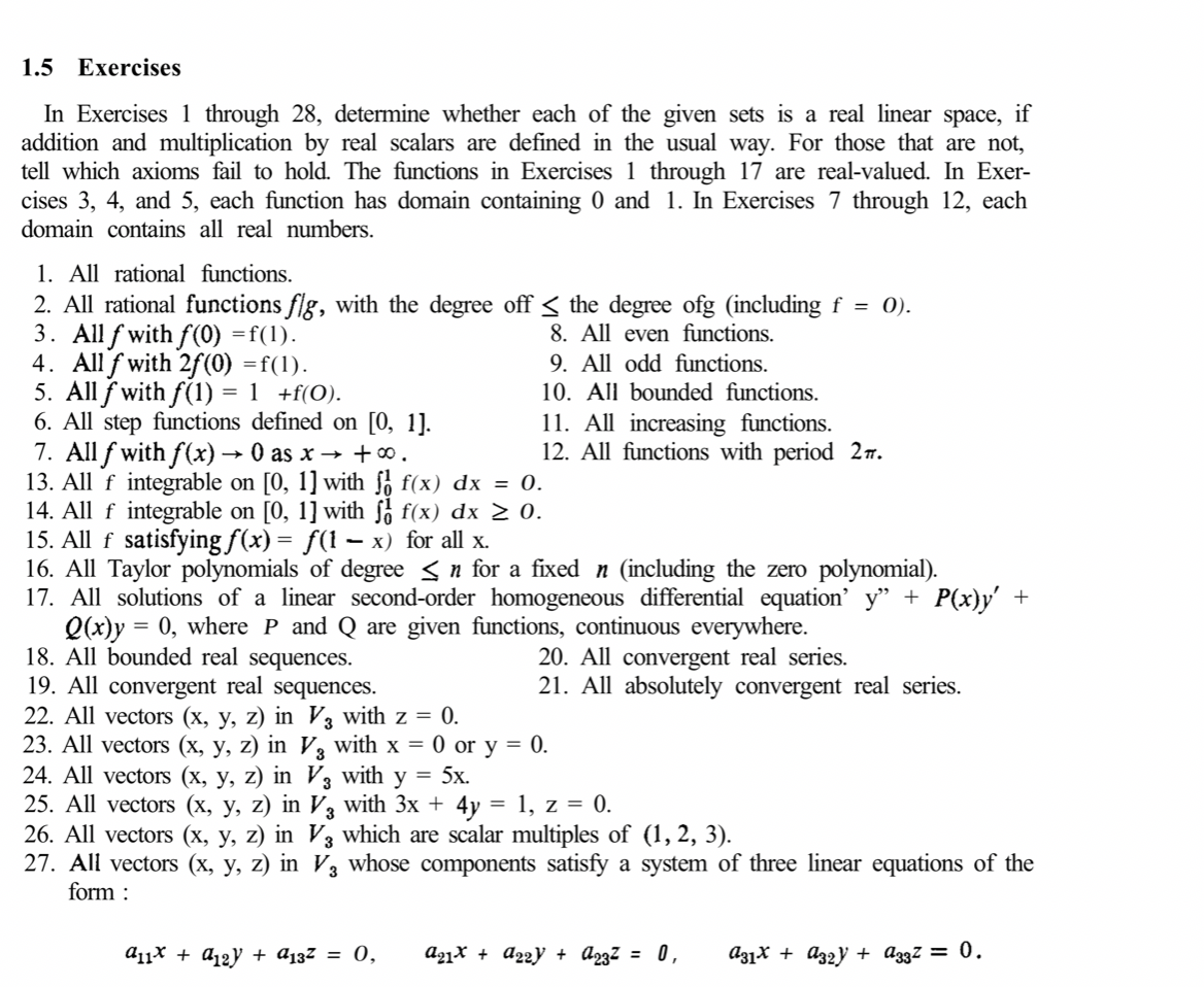 Solved 1.5 Exercises In Exercises 1 Through 28, Determine | Chegg.com