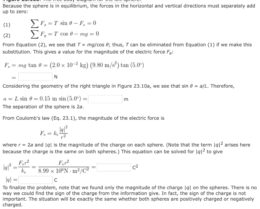 Solved Example 23.4 Find The Charge On The Spheres Problem 