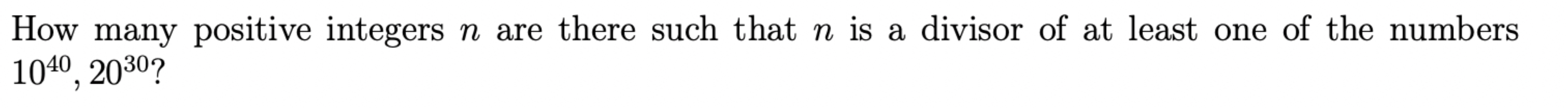 Solved How many positive integers n ﻿are there such that n | Chegg.com