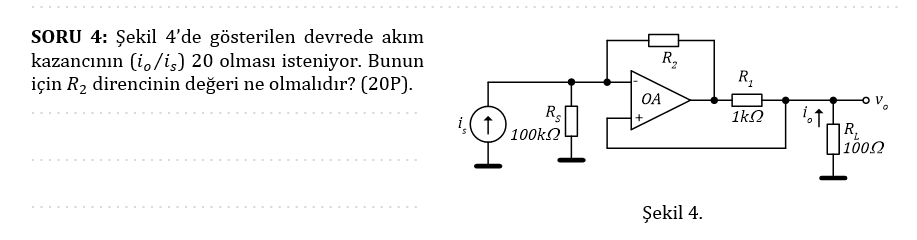 Solved In the circuit shown in Figure 4, the current gain | Chegg.com