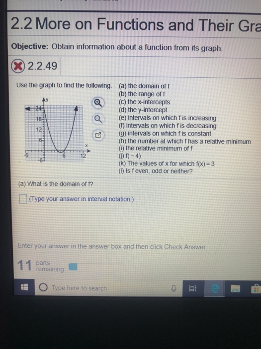 Solved 2.2 More on Functions and Their Gra Objective: Obtain | Chegg.com