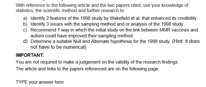 Solved With Reference To The Following Article And The Two | Chegg.com