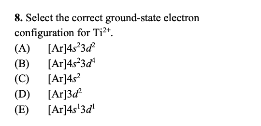 Solved r The answer is D but doesnt the +2 charge on | Chegg.com