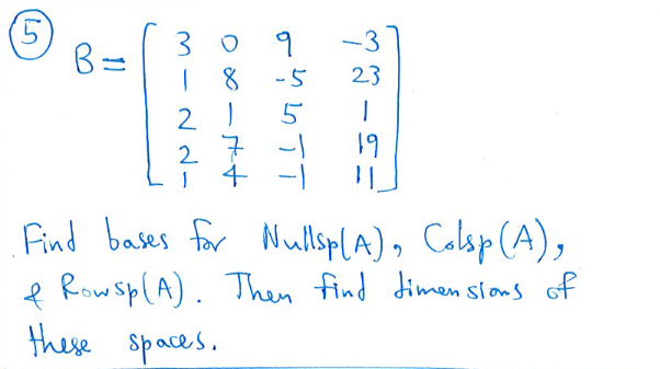 Solved (5. 5 3 B -3 23 8 - 1 ( VT 79 ๆ - - 2 I 2 7 19 1 4 -1 | Chegg.com