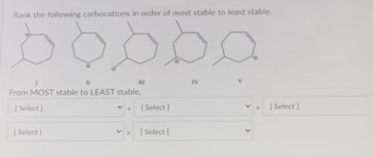 solved-rank-the-following-carbocations-in-order-of-most-chegg